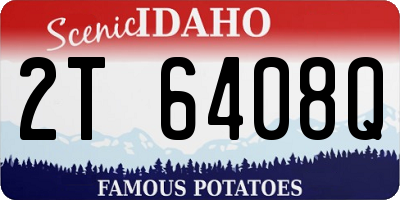ID license plate 2T6408Q