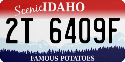 ID license plate 2T6409F