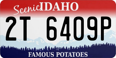 ID license plate 2T6409P