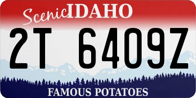 ID license plate 2T6409Z