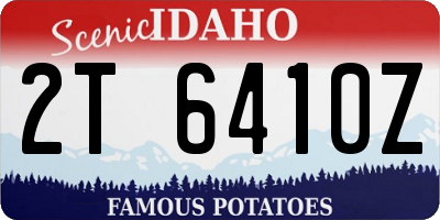 ID license plate 2T6410Z