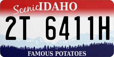 ID license plate 2T6411H