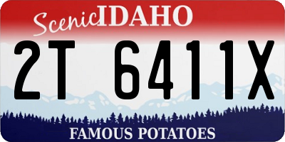 ID license plate 2T6411X
