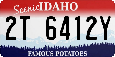 ID license plate 2T6412Y