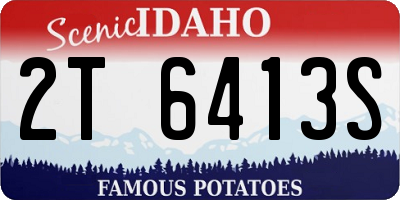 ID license plate 2T6413S