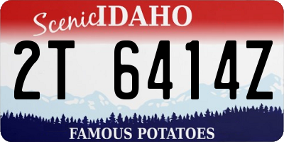 ID license plate 2T6414Z