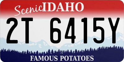 ID license plate 2T6415Y