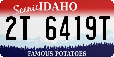 ID license plate 2T6419T