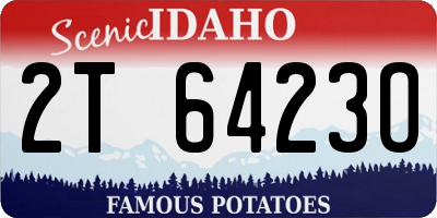 ID license plate 2T6423O