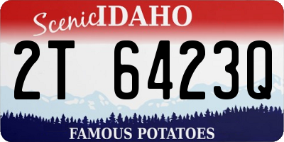 ID license plate 2T6423Q