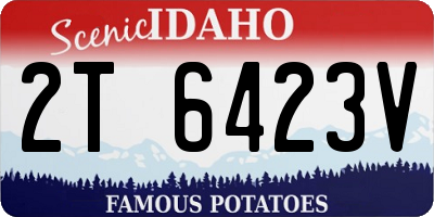 ID license plate 2T6423V