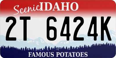 ID license plate 2T6424K