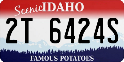 ID license plate 2T6424S