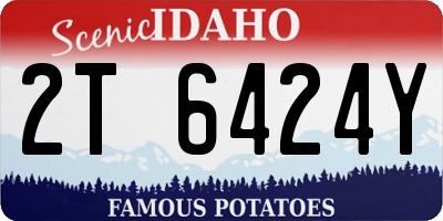 ID license plate 2T6424Y