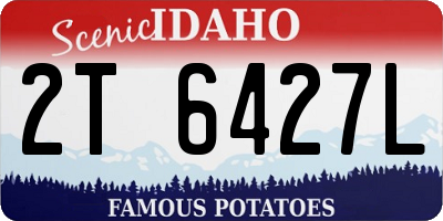 ID license plate 2T6427L