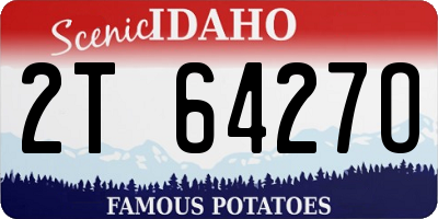 ID license plate 2T6427O