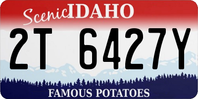 ID license plate 2T6427Y