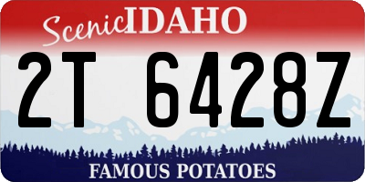 ID license plate 2T6428Z