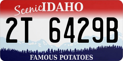 ID license plate 2T6429B