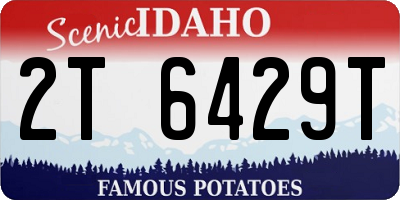ID license plate 2T6429T