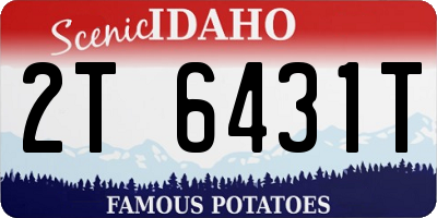 ID license plate 2T6431T
