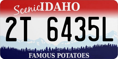 ID license plate 2T6435L