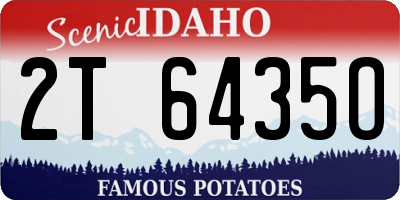 ID license plate 2T6435O