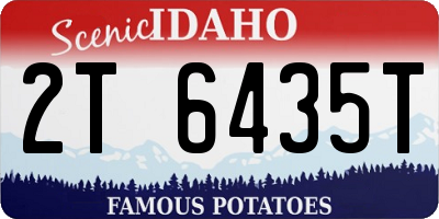 ID license plate 2T6435T