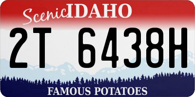 ID license plate 2T6438H