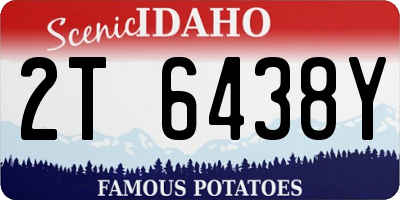 ID license plate 2T6438Y