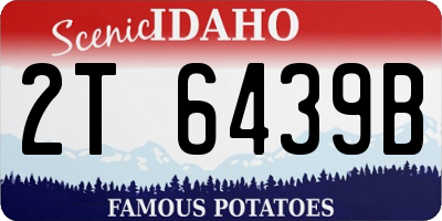 ID license plate 2T6439B