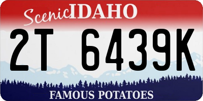 ID license plate 2T6439K