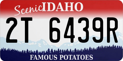 ID license plate 2T6439R