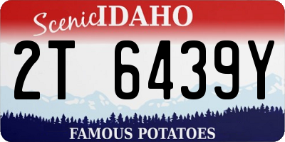 ID license plate 2T6439Y