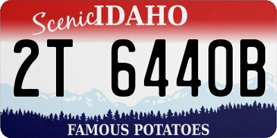 ID license plate 2T6440B