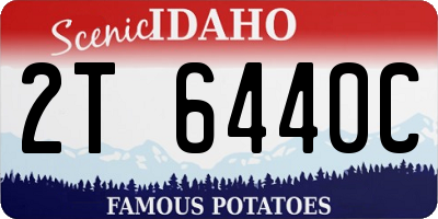 ID license plate 2T6440C