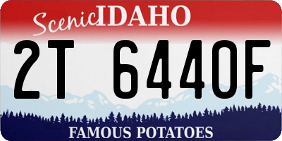 ID license plate 2T6440F