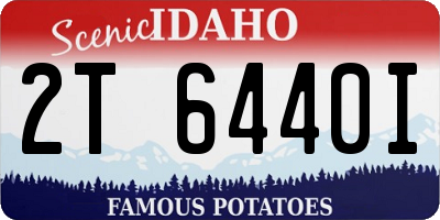 ID license plate 2T6440I