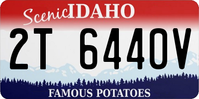 ID license plate 2T6440V