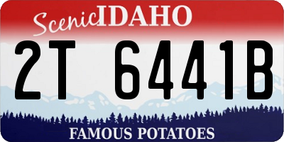 ID license plate 2T6441B