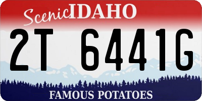 ID license plate 2T6441G