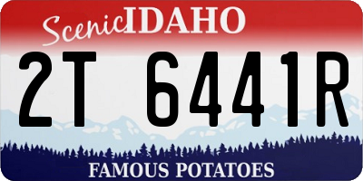 ID license plate 2T6441R