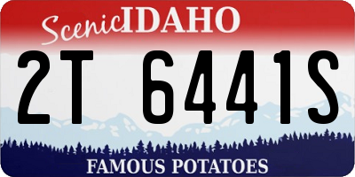 ID license plate 2T6441S