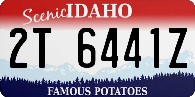 ID license plate 2T6441Z