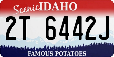 ID license plate 2T6442J