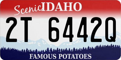 ID license plate 2T6442Q