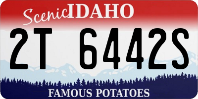 ID license plate 2T6442S
