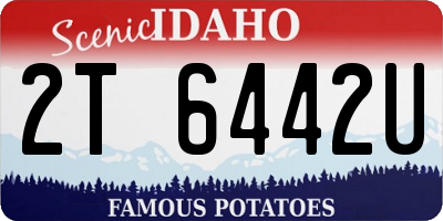 ID license plate 2T6442U