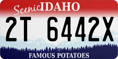 ID license plate 2T6442X