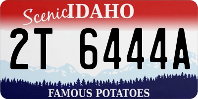 ID license plate 2T6444A
